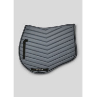 Tapis de saut blanc avec cristaux gunmetal Montar Gris Tapis de saut blanc avec cristaux gunmetal Montar Gris