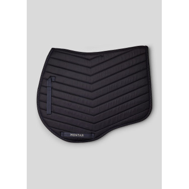Tapis de saut blanc avec cristaux gunmetal Montar Marine Bleu marine