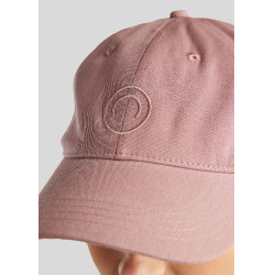 MoBea katoenen pet met ton-sur-ton logo borduursel Blush Montar