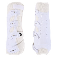 Guêtres de dressage Pro mesh pattes postérieures Imperial Riding Blanc