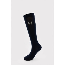 Chaussettes Harcour Carly par 3 Vigne / marine / chevron Beige