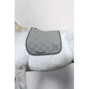 Tapis de selle Harcour Charma Chevrons trèfle Gris Tapis de selle Harcour Charma Chevrons trèfle Gris