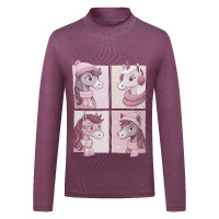 Kids Top Imperial Riding Enjoy Frosty Donker mauve Roze