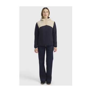 Veste Harcour Siam femme Marine / crème Bleu
