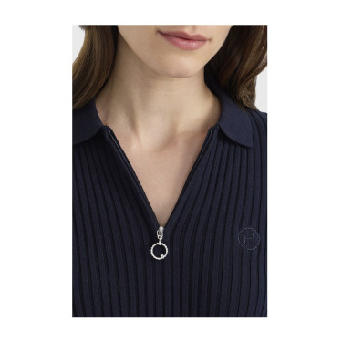 Celeste Poloshirt Harcour Marine Marineblauw