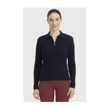 Celeste Poloshirt Harcour Marine Marineblauw
