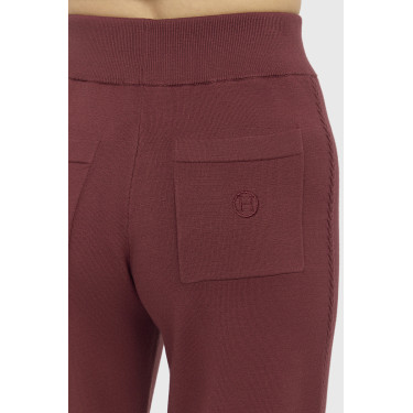 Pantalon Maille Harcour Chelsea femme Vigne Bordeaux