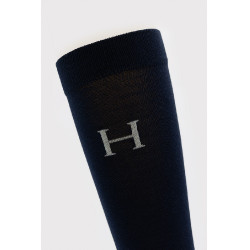 Chaussettes Harcour Carly par 3 Vigne / marine / chevron Beige