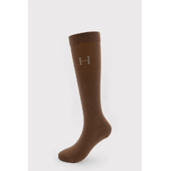 Chaussettes Harcour Carly par 3 Trèfle / noir / moka Beige Chaussettes Harcour Carly par 3 Trèfle / noir / moka Beige