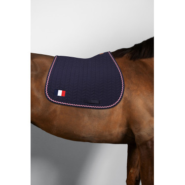Tapis de selle Harcour Fairytale France Marine Bleu marine