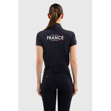 Dames poloshirt Harcour Fuega – paardrijden Frankrijk