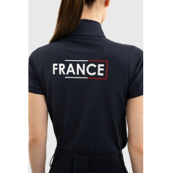 Dames poloshirt Harcour Fuega – paardrijden Frankrijk