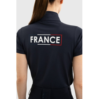 Polo d’équitation femme Harcour Fuega France – Equi-Clic Polo d’équitation femme Harcour Fuega France – Equi-Clic