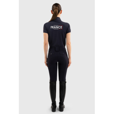 Dames poloshirt Harcour Fuega – paardrijden Frankrijk