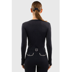T-shirt manches longues Harcour Bluvea femme Marine Bleu marine