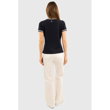 T-shirt Harcour Belsara dames Marine Marineblauw