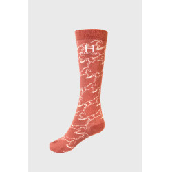Chaussettes Harcour Beeges Pamplemousse / marine / rose aurore Blanc