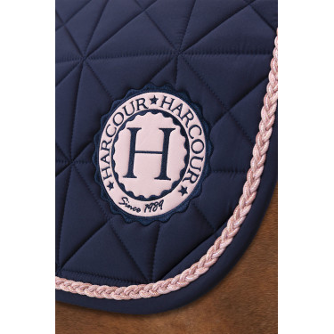 Tapis de selle Harcour Suze Marine / rose Bleu