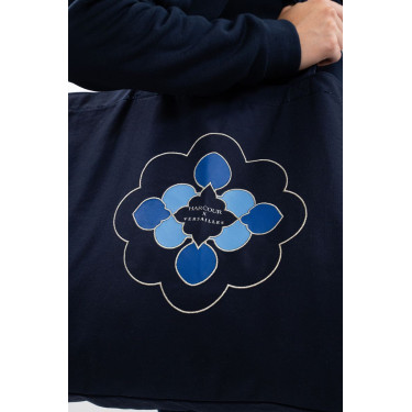 Tote bag Harcour x Versailles Leonor Marine Bleu marine