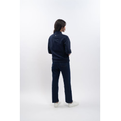 Sweater met rits Harcour x Versailles Louise Marine Marineblauw