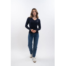 Pull Harcour x Versailles Antoinette Marine Bleu marine