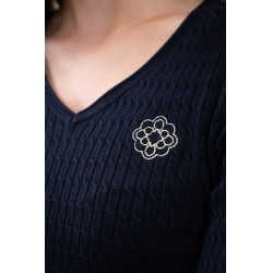 Pull Harcour x Versailles Antoinette Marine Bleu marine