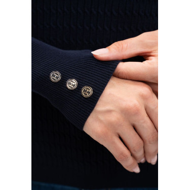 Pull Harcour x Versailles Antoinette Marine Bleu marine