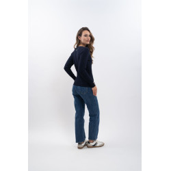 Pull Harcour x Versailles Antoinette Marine Bleu marine