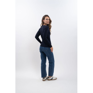 Pull Harcour x Versailles Antoinette Marine Bleu marine