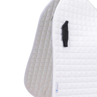 Tapis de selle de dressage coton Deluxe Shires Arma Blanc