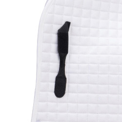 Tapis de selle de dressage coton Deluxe Shires Arma Blanc