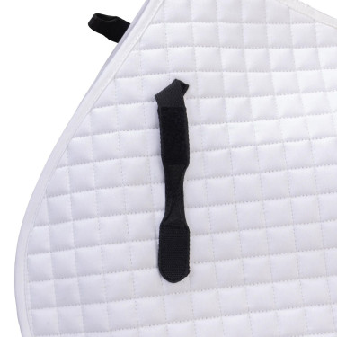 Tapis de selle d'obstacle coton Deluxe Shires Arma Blanc