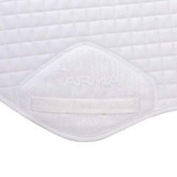Tapis de selle d'obstacle coton Deluxe Shires Arma Blanc