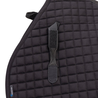 Shires Arma Deluxe katoenen springzadeldek Zwart