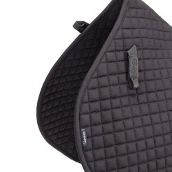 Shires Arma Deluxe katoenen springzadeldek Zwart