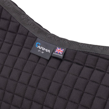 Shires Arma Deluxe katoenen springzadeldek Zwart