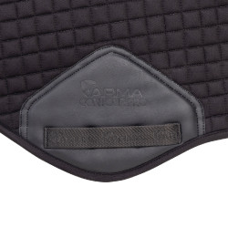 Shires Arma Deluxe katoenen springzadeldek Zwart