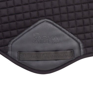 Shires Arma Deluxe katoenen springzadeldek Zwart