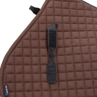 Tapis de selle d'obstacle coton Deluxe Shires Arma Marron