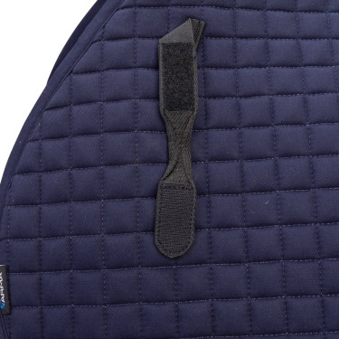 Tapis de selle d'obstacle coton Deluxe Shires Arma Marine Bleu marine Tapis de selle d'obstacle coton Deluxe Shires Arma Marine Bleu marine