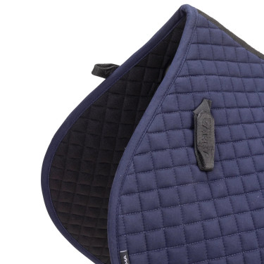 Tapis de selle d'obstacle coton Deluxe Shires Arma Marine Bleu marine Tapis de selle d'obstacle coton Deluxe Shires Arma Marine Bleu marine