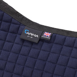 Tapis de selle d'obstacle coton Deluxe Shires Arma Marine Bleu marine Tapis de selle d'obstacle coton Deluxe Shires Arma Marine Bleu marine