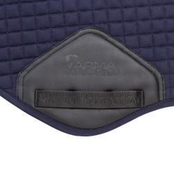 Tapis de selle d'obstacle coton Deluxe Shires Arma Marine Bleu marine Tapis de selle d'obstacle coton Deluxe Shires Arma Marine Bleu marine