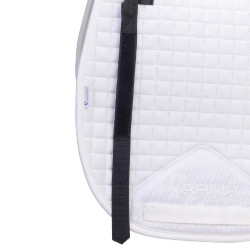 Tapis de selle coton Deluxe Shires Arma Numnah Blanc