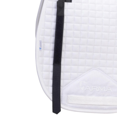 Tapis de selle coton Deluxe Shires Arma Numnah Blanc