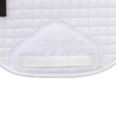 Tapis de selle coton Deluxe Shires Arma Numnah Blanc