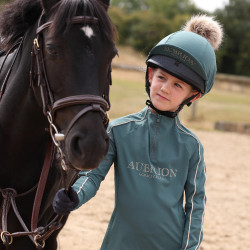 Shires Aubrion basislaag lange mouw – junior paardrijshirt