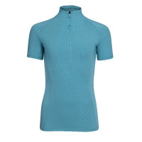 React onderlaag met korte mouwen jonge ruiter Shires Aubrion Nevel Blauw