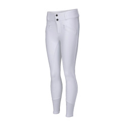 Pantalon d'équitation Optima Gx jeune cavalier Shires Aubrion Blanc Pantalon d'équitation Optima Gx jeune cavalier Shires Aubrion Blanc