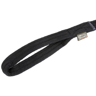 Longe de travail en sangle matelassée Shires Noir Longe de travail en sangle matelassée Shires Noir